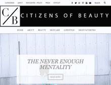Tablet Screenshot of citizensofbeauty.com
